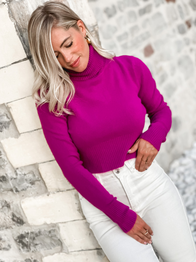 Pull Court Col Roul Lonie Violet