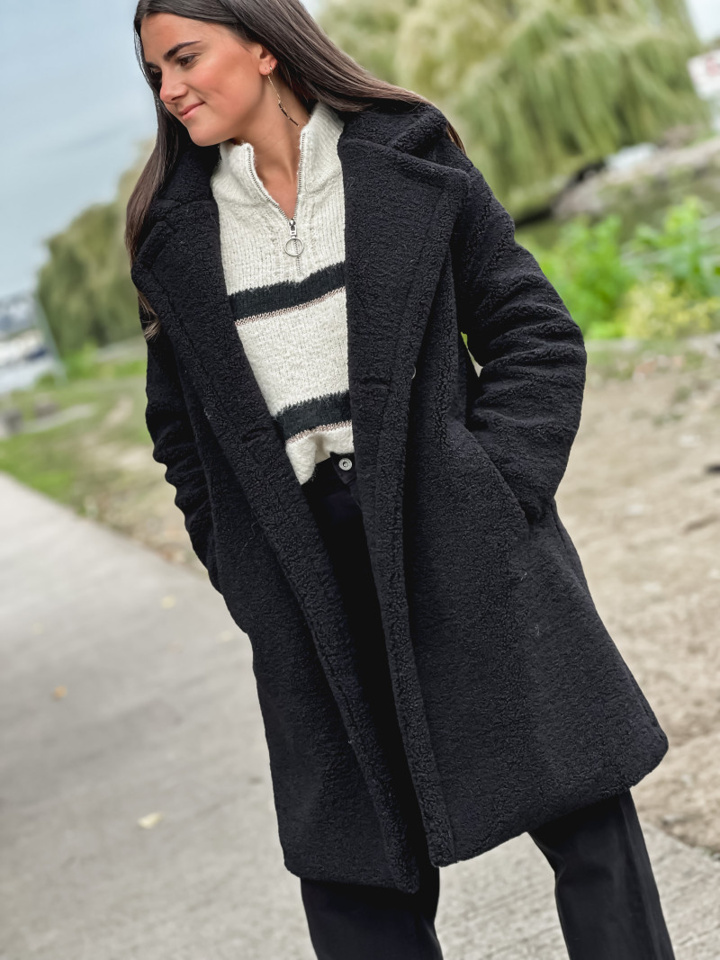 Teddy 2024 coat noir