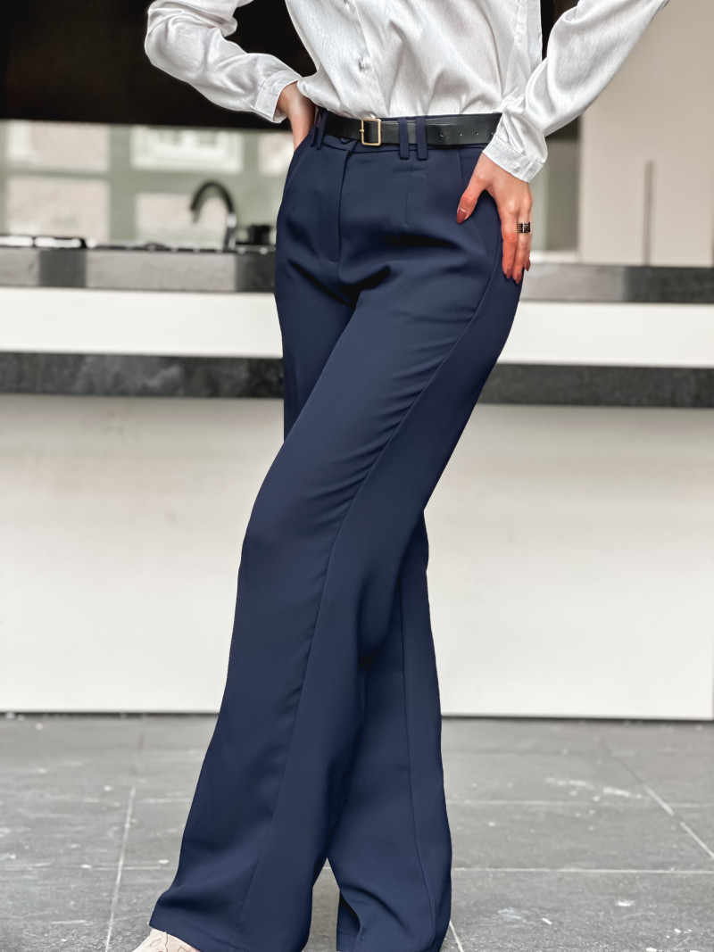 Pantalon A Nouer Maelysa Bleu Marine GT (42/48) main image 0