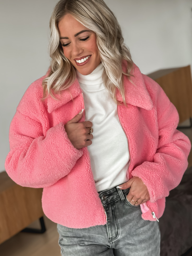 Veste teddy Jo lle Rose