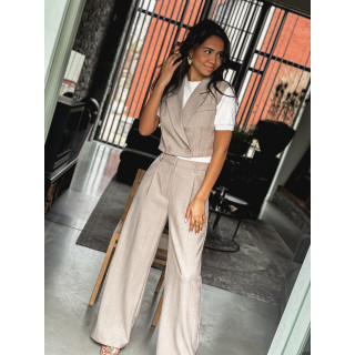 Blazer manches courtes Dalya - Taupe