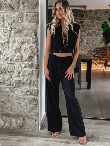Blazer manches courtes Dalya - Noir