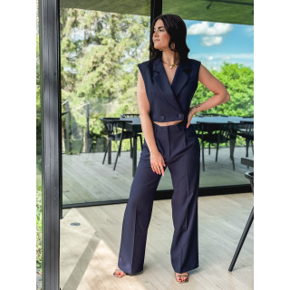 Blazer manches courtes Dalya - Bleu marine