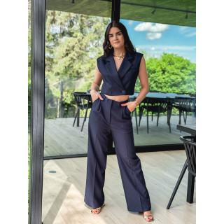 Blazer manches courtes Dalya - Bleu marine