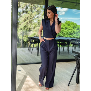 Blazer manches courtes Dalya - Bleu marine