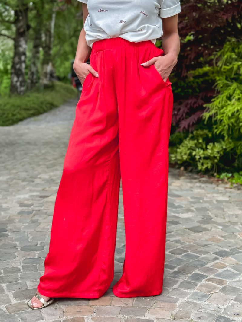 Pantalon Fluide Jaune moutarde Femme Jacqueline de Yong Pretty