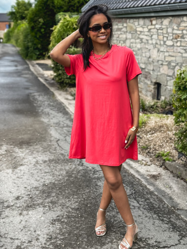 Robe courte Sophia - Terracotta