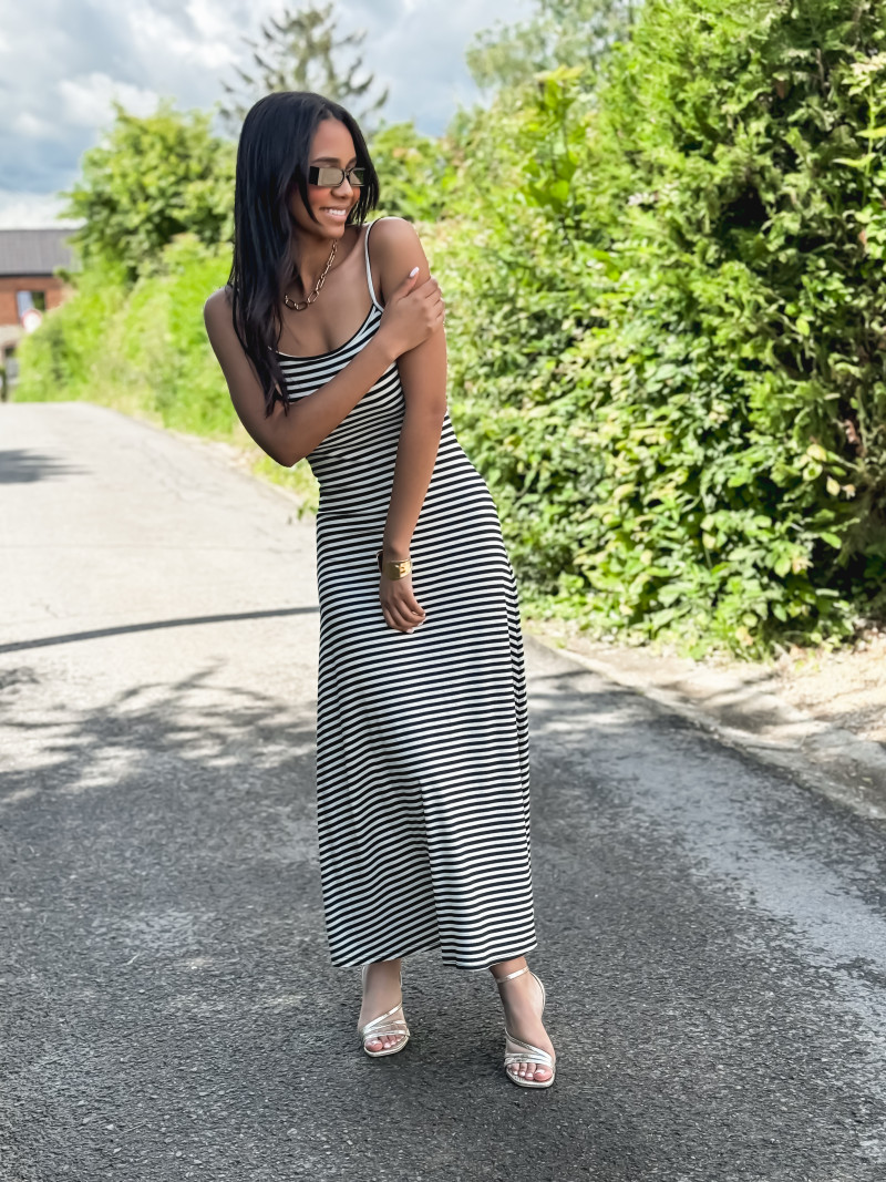 Isaline Robe Longue Noir