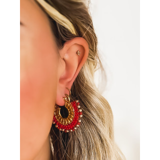 Boucles d'oreilles Eliana - Rouge