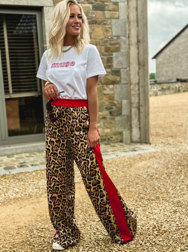 T-shirt "Muse" - Blanc/Rouge