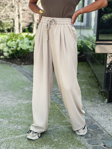 Pantalon fluide Emy - Beige
