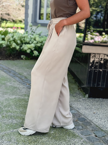Pantalon fluide Emy - Beige