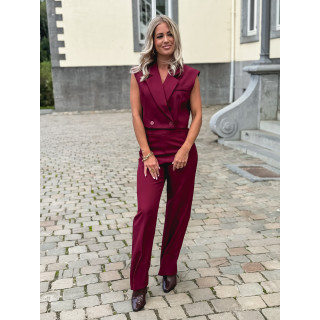 Blazer manches courtes Dalya - Bordeaux