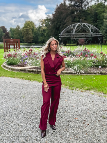 Blazer manches courtes Dalya - Bordeaux