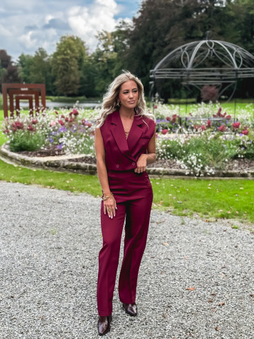 Blazer manches courtes Dalya - Bordeaux