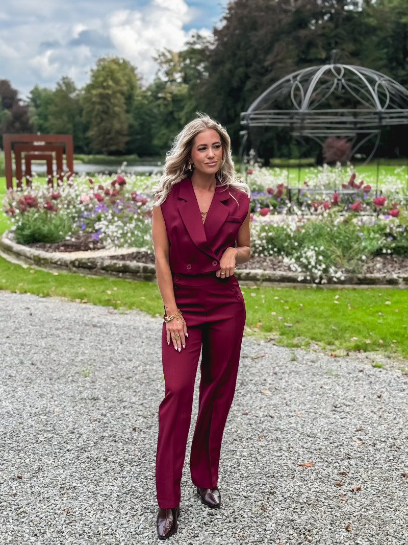 Blazer manches courtes Dalya - Bordeaux