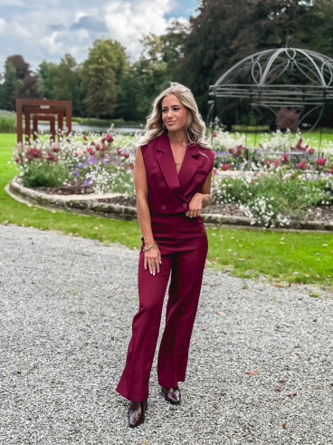 Blazer manches courtes Dalya - Bordeaux