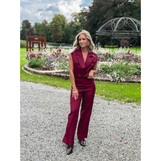 Blazer manches courtes Dalya - Bordeaux