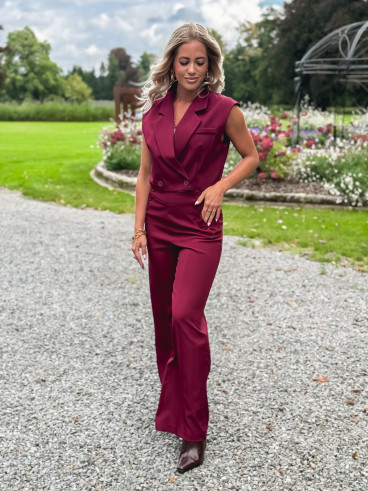 Blazer manches courtes Dalya - Bordeaux
