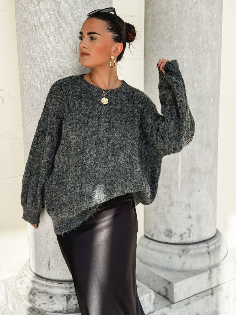 Pull Cécilia - Gris foncé Pull Cécilia - Gris foncé
