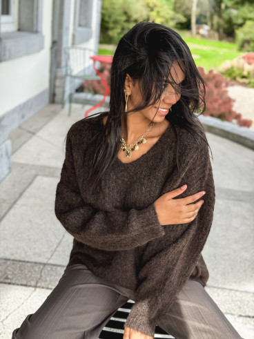 Pull Sybille - Chocolat