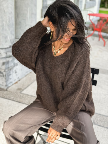 Pull Sybille - Chocolat