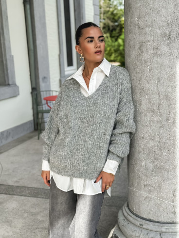 Pull Georgina - Gris clair