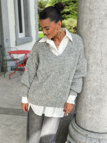 Pull Georgina - Gris clair