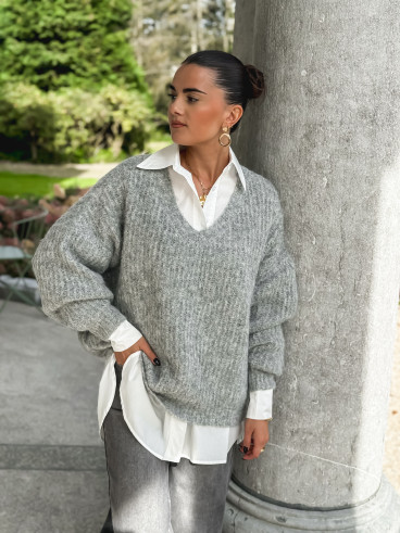 Pull Georgina - Gris clair