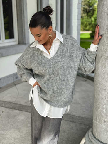 Pull Georgina - Gris clair