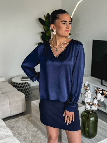 Blouse Isalina - Bleu marine