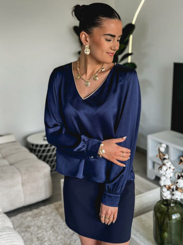 Blouse Isalina - Bleu marine