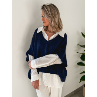 Pull manches courtes Ivy - Bleu marine