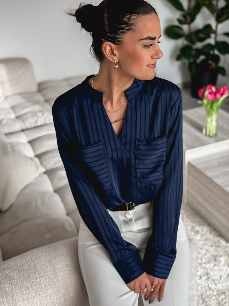 Blouse Lisana - Bleu marine