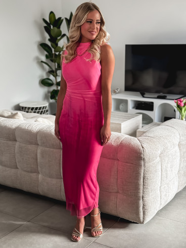 Robe longue Daisie - Fuchsia