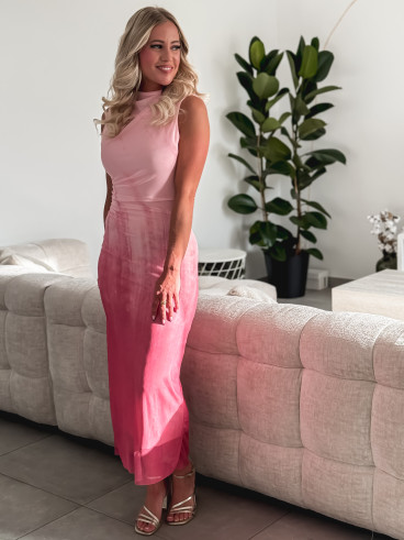 Robe longue Daisie - Rose