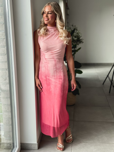 Robe longue Daisie - Rose