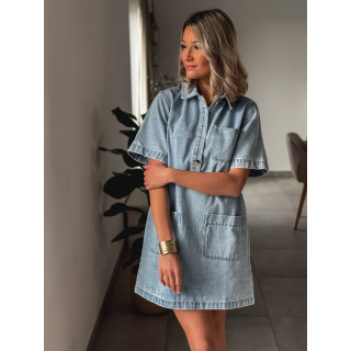 Robe courte en jeans Nancy - Bleu jeans