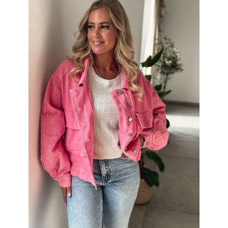 Veste en jeans Nova - Rose