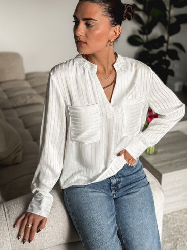 Blouse Lisana - Blanc