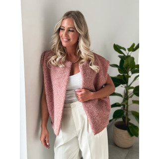 Gilet sans manches Noella - Rose