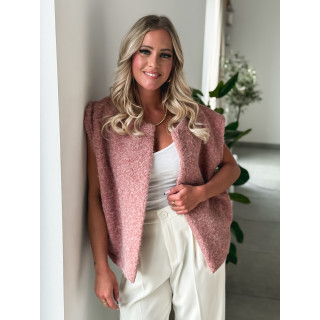 Gilet sans manches Noella - Rose