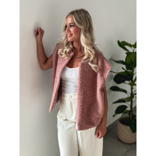 Gilet sans manches Noella - Rose