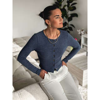 Blouse Ondine - Bleu jeans