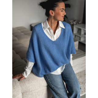 Pull manches courtes Ivy - Bleu indigo