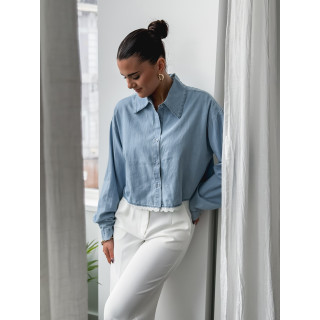 Chemise en jeans Cierra - Bleu clair