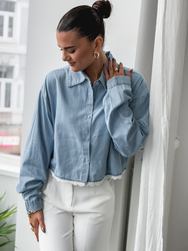 Chemise en jeans Cierra - Bleu clair