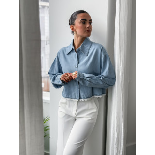 Chemise en jeans Cierra - Bleu clair