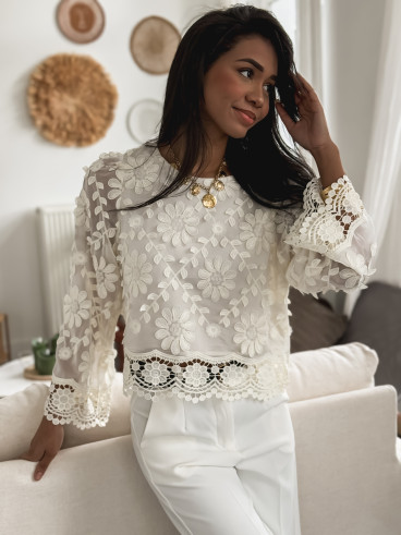 Blouse Elianne - Crème