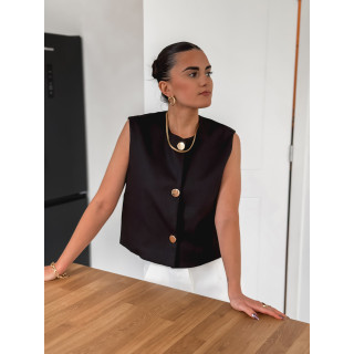 Gilet sans manches Gloria - Noir